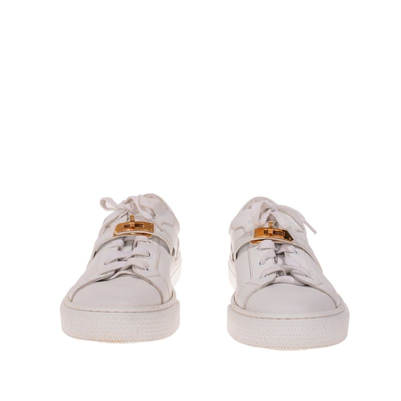 Tenis-Hermes-Day-Branco-Ferragem-Dourada