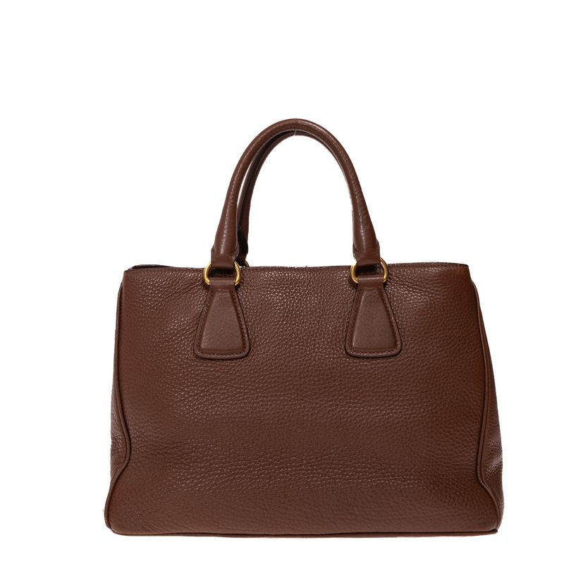 Bolsa-Prada-Tote-Couro-Marrom-