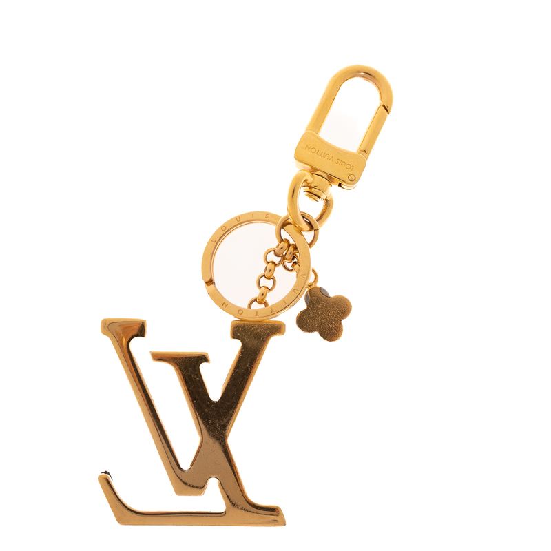 Chaveiro-Louis-Vuitton-Couro-e-Metal-