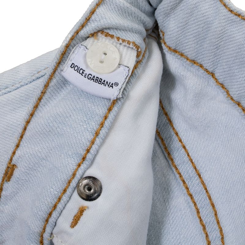 Calca-Jeans-Dolce---Gabbana-Infantil-Rasgada