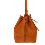 Bolsa-Saint-Laurent-Emmanuelle-Bucket-Couro-Laranja