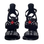 Sandalia-Louis-Vuitton-Pedrarias-Preta-