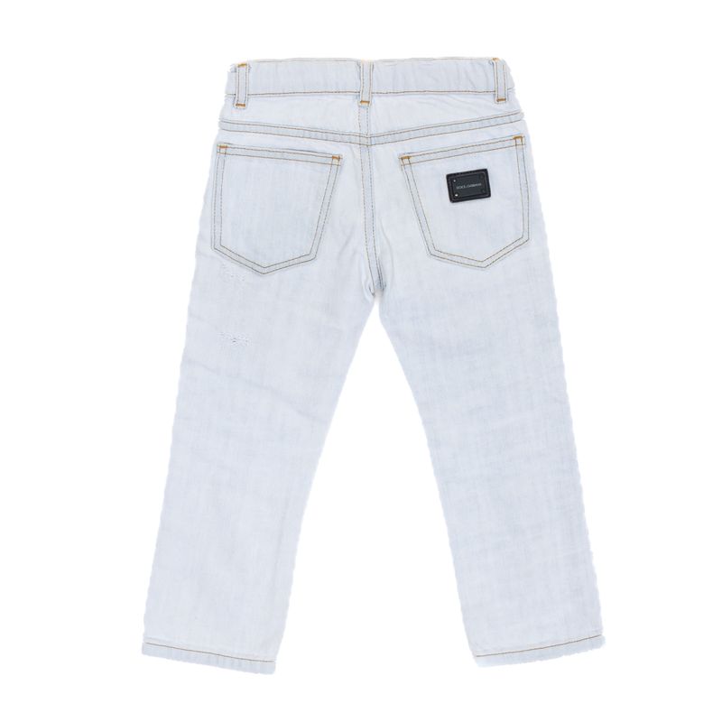 Calca-Jeans-Dolce---Gabbana-Infantil-Rasgada