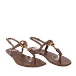 Rasteira-Gucci-Couro-Bege