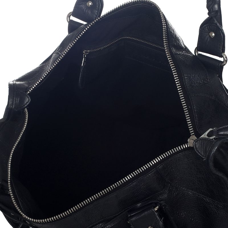 Bolsa-Balenciaga-Motocross-Couro-Preta