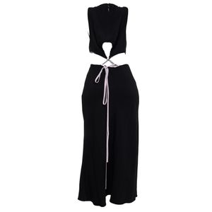 Vestido Cris Barros Recortes Preto