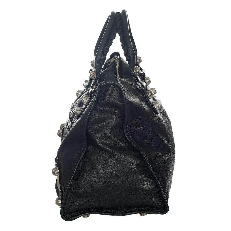 Bolsa-Balenciaga-Motocross-Couro-Preta