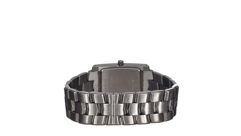 Relogio Bulova Retangular Bulova 96B75 Aco Prateado Brecho de luxo Prettynew