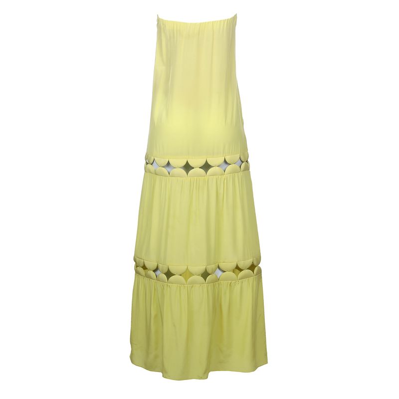 Vestido-Adriana-Degreas-Seda-Amarelo