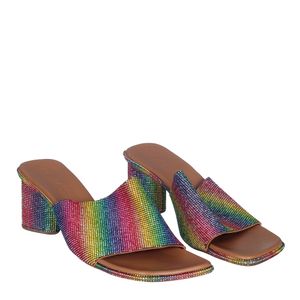 Mule Cris Barros Strass Colorida