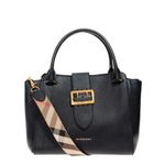 Bolsa-Burberry-Fivela-Couro-Preto