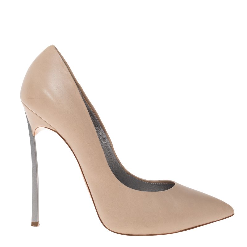 Scarpin-Casadei-Couro-Cinza