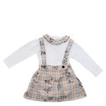 Conjunto-Burberry-Infantil-House-Check-e-Estrelas-