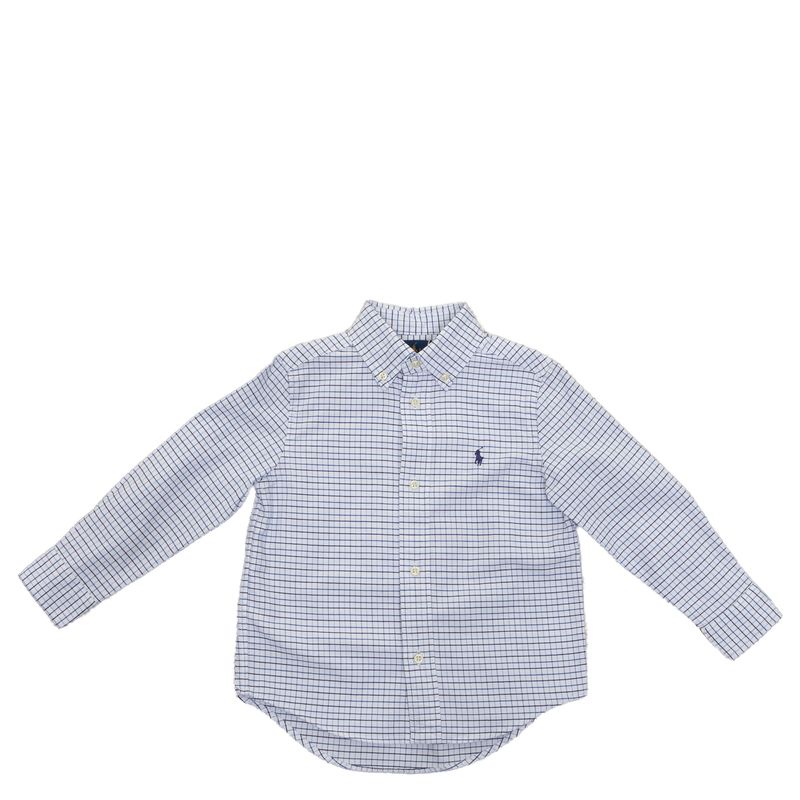 Camisa-Ralph-Lauren-Infantil-Algodao-Xadrez-Branca-e-Azul