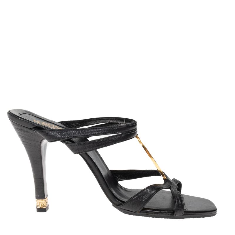 Sandalia-Versace-Couro-Preta
