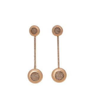 Brinco Carla Amorim Pingente Removível Ouro Rosé e Diamantes