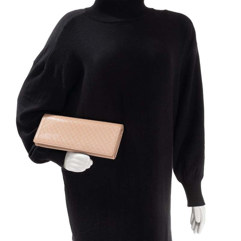 Clutch-Gucci-Broadway-Microguccissima-Pequena-Verniz-Bege