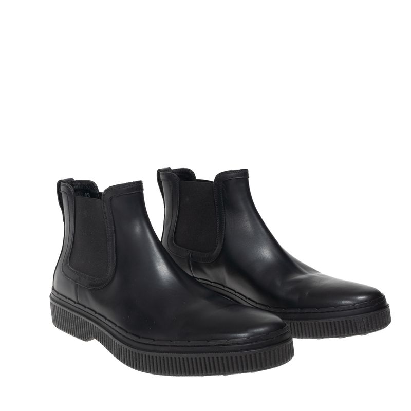 Bota-Tod-s-Chelsea-Couro-Preta