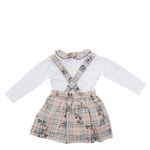 Conjunto-Burberry-Infantil-House-Check-e-Estrelas-