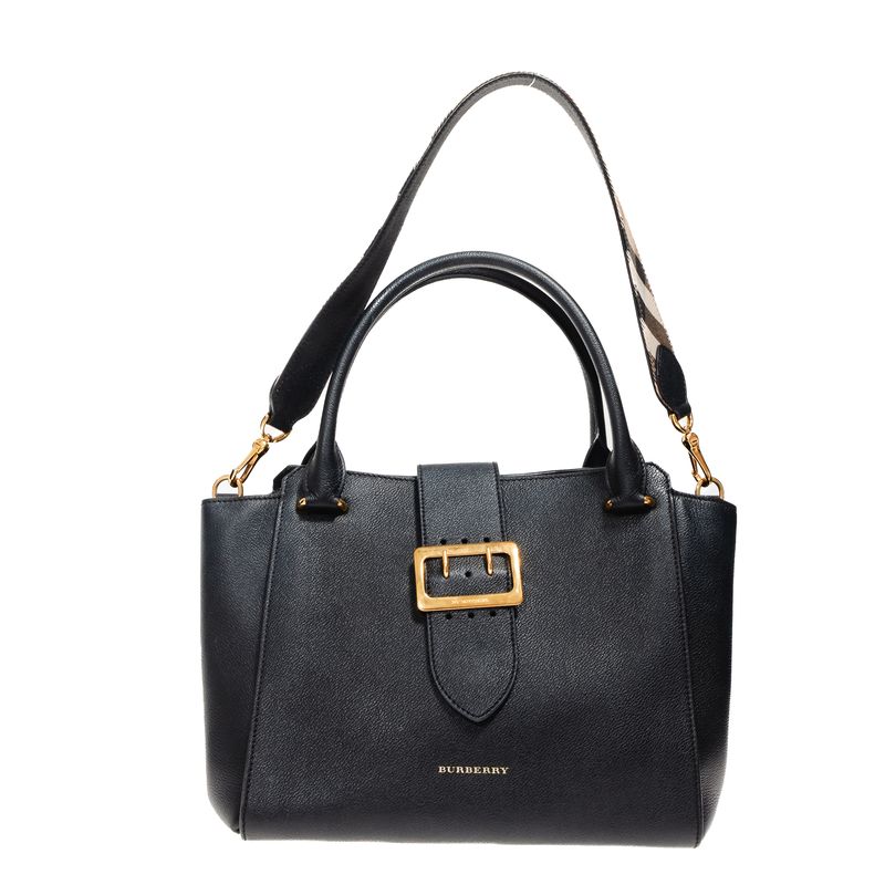 Bolsa-Burberry-Fivela-Couro-Preto