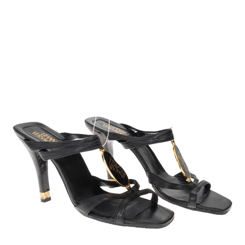Sandalia-Versace-Couro-Preta