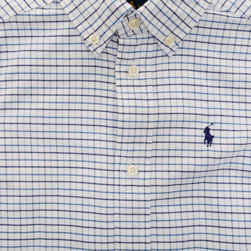 Camisa-Ralph-Lauren-Infantil-Algodao-Xadrez-Branca-e-Azul