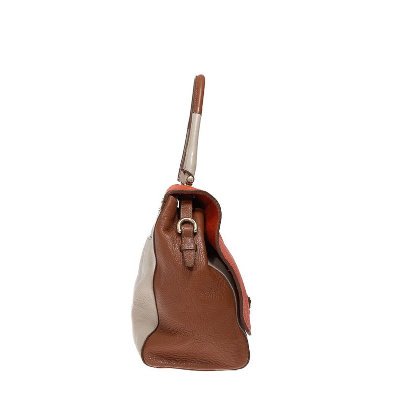 Bolsa-Furla-Creme-e-Laranja