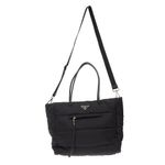 Bolsa-Prada-Tessuto-Puffer-Preta