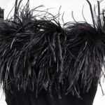 Vestido-Prada-Plumas-Seda-Preto