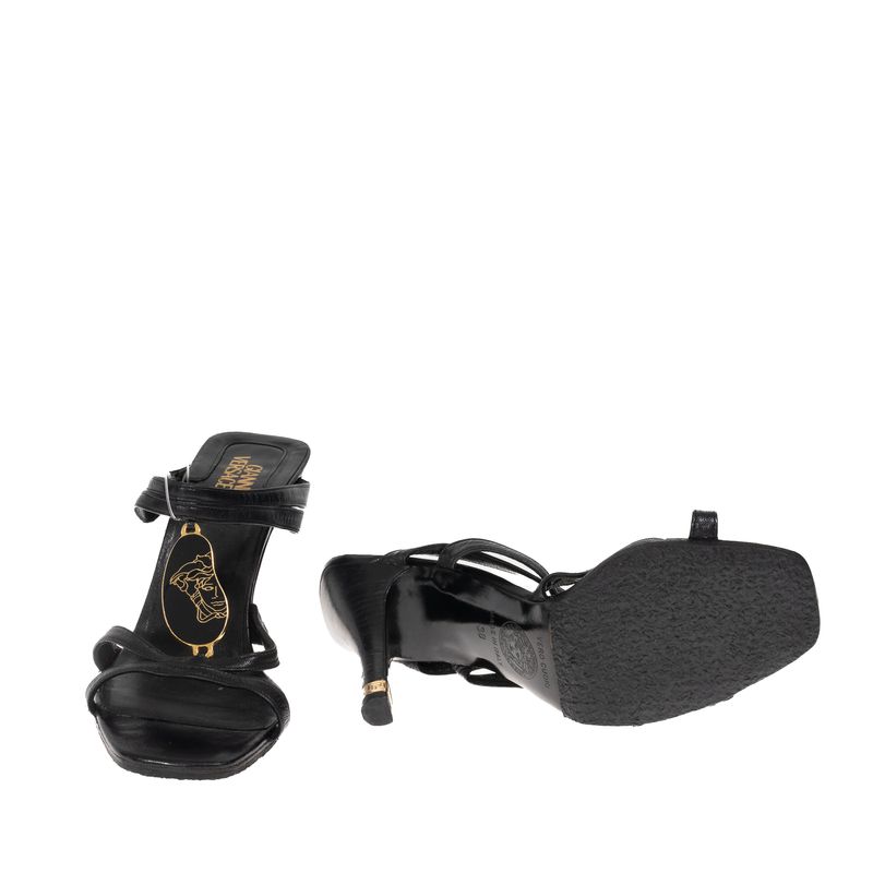 Sandalia-Versace-Couro-Preta