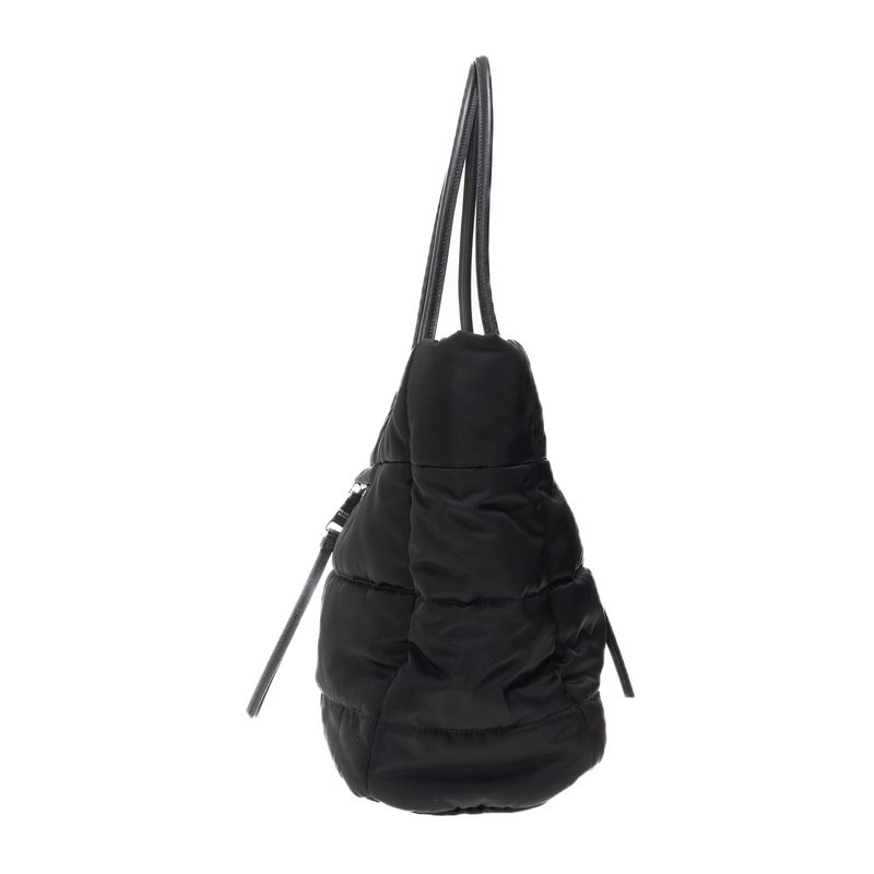 Bolsa-Prada-Tessuto-Puffer-Preta
