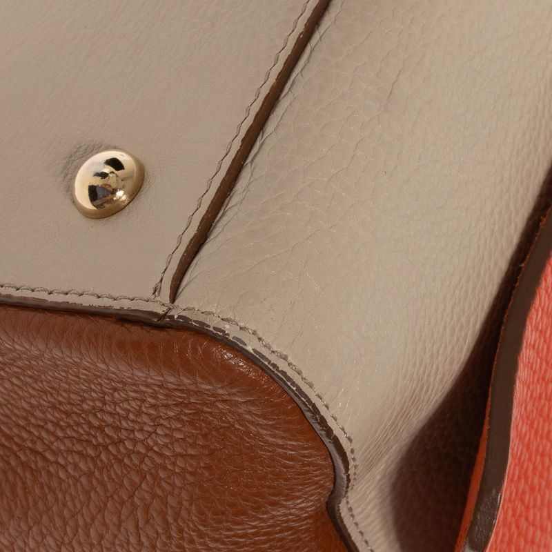 Bolsa-Furla-Creme-e-Laranja