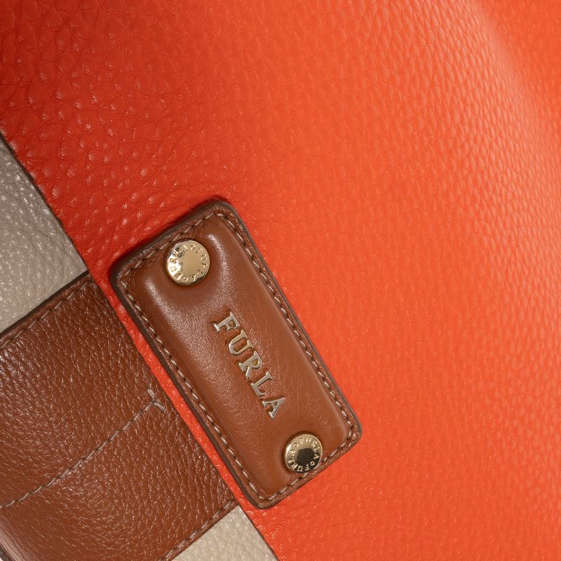 Bolsa-Furla-Creme-e-Laranja