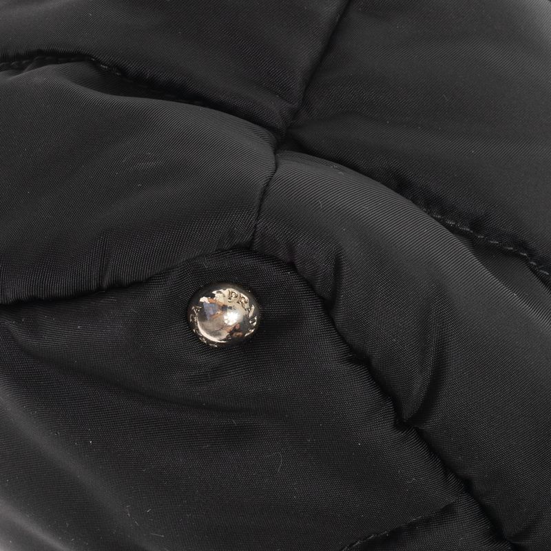 Bolsa-Prada-Tessuto-Puffer-Preta