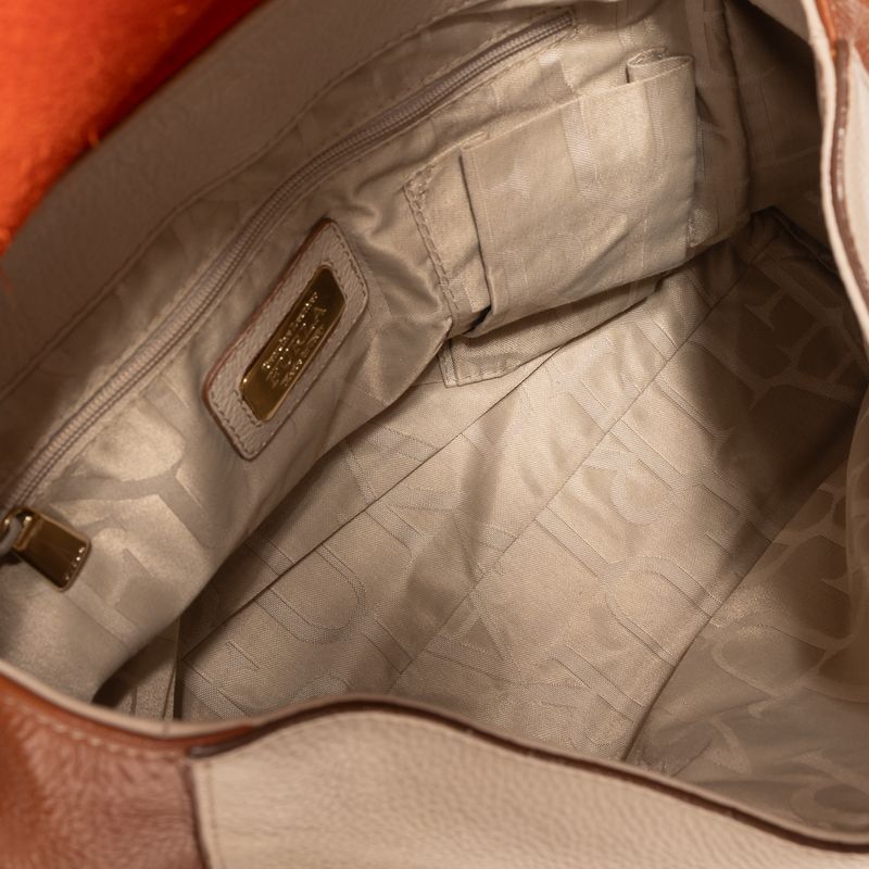 Bolsa-Furla-Creme-e-Laranja
