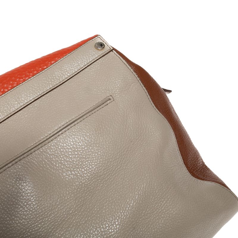 Bolsa-Furla-Creme-e-Laranja