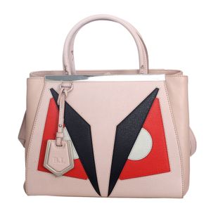 Bolsa Fendi Monster 2Jours Petit Couro Rosa