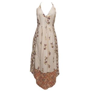 Vestido Cris Barros Bege Estampado