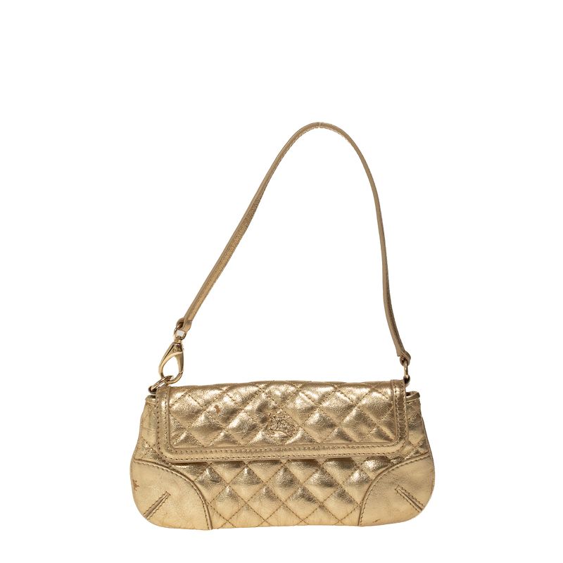 Bolsa-Burberry-Clutch-Metalizada-Dourada