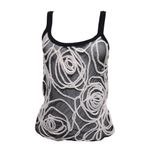 Blusa-Giorgio-Armani-Tule-Preta-e-Branca