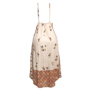 Vestido Cris Barros Bege Estampado