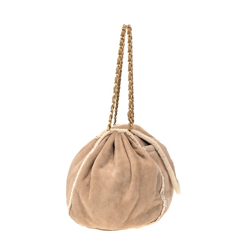 Bolsa-Chanel-Camurca-Bege