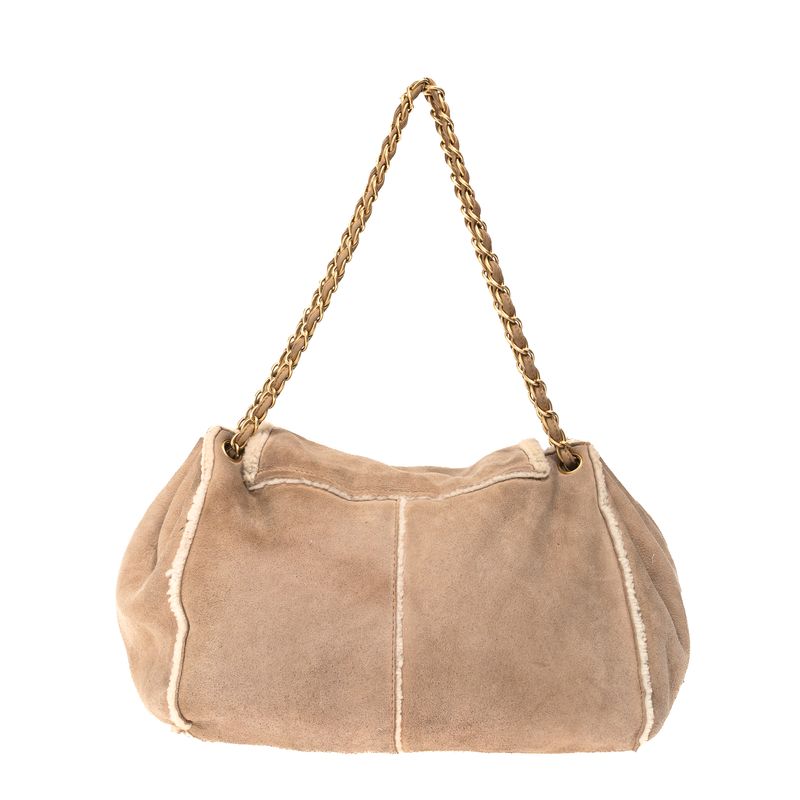 Bolsa-Chanel-Camurca-Bege