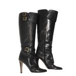 Bota-Jimmy-Choo-Cano-Longo-Couro-Preto