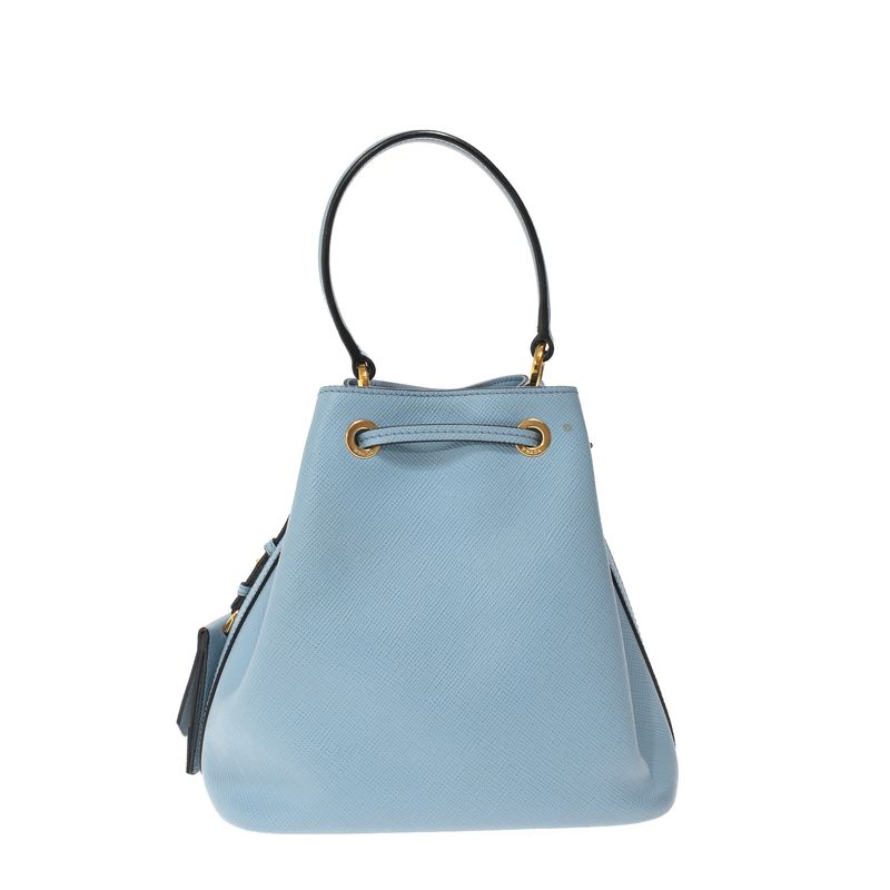Bolsa-Prada-Bucket-Saffiano-Azul