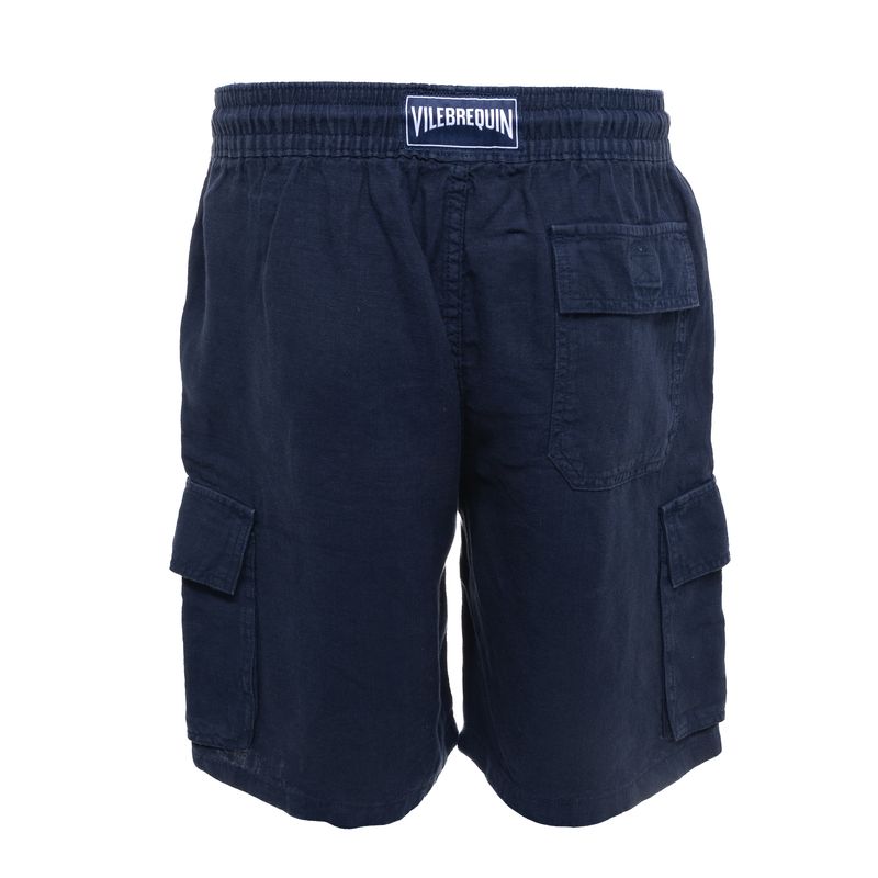 Short-Vilebrequin-Linho-Marinho