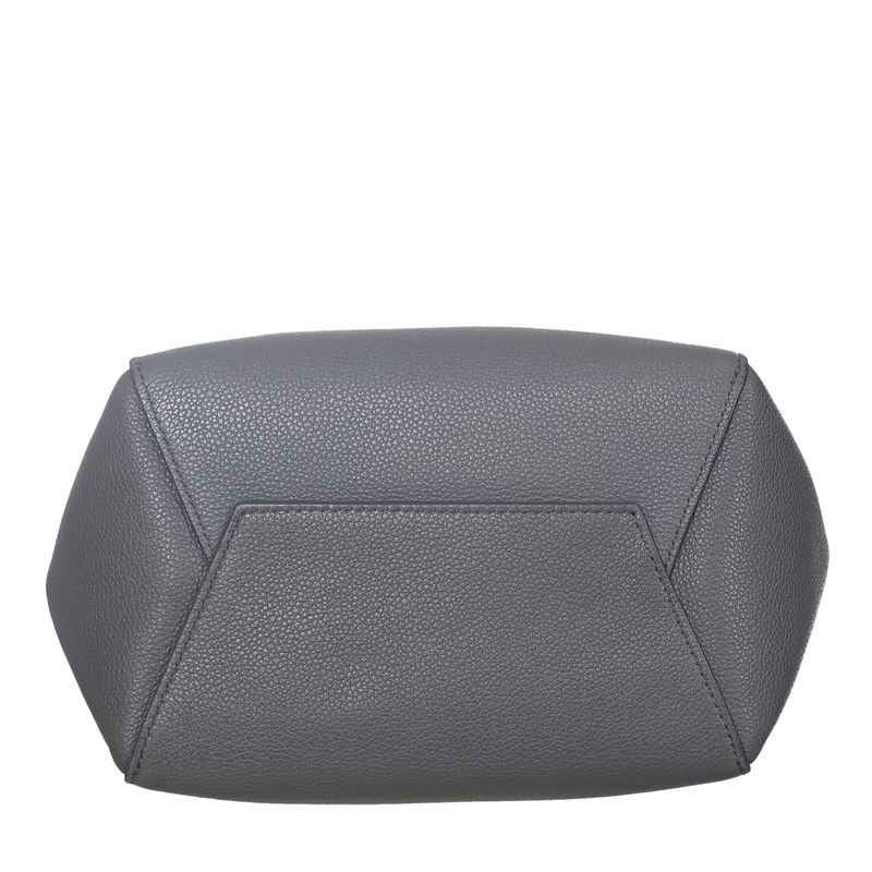 Bolsa-Celine-Seau-Sangle-Bucket-Couro-Cinza