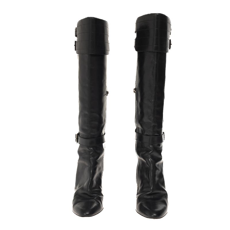 Bota-Jimmy-Choo-Cano-Longo-Couro-Preto