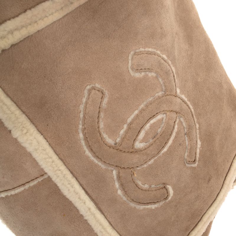 Bolsa-Chanel-Camurca-Bege
