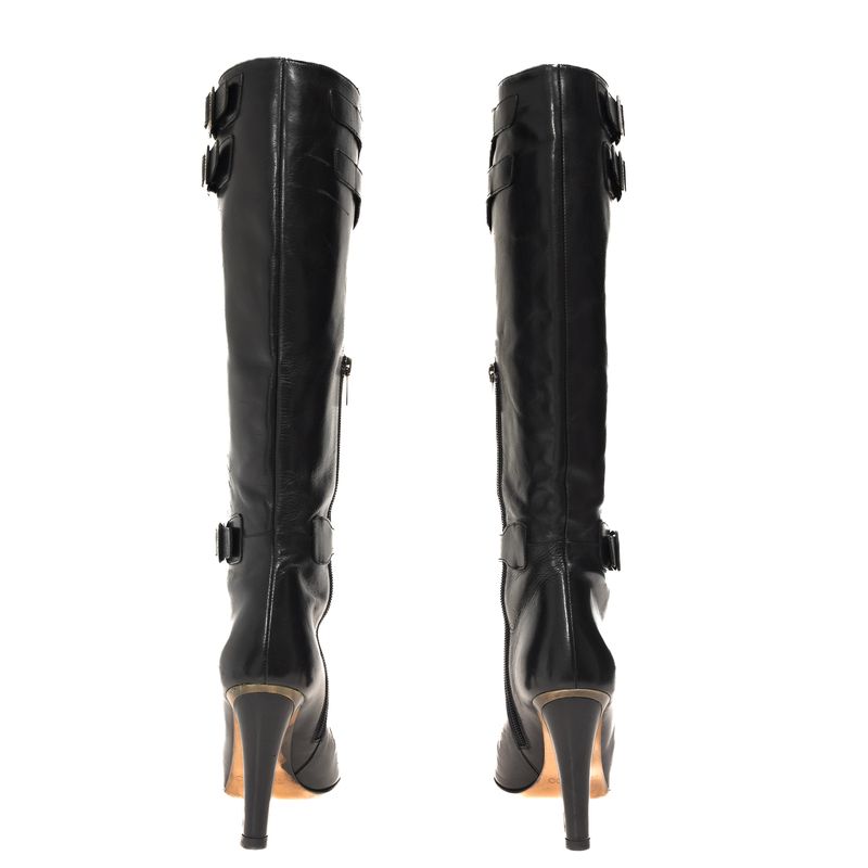 Bota-Jimmy-Choo-Cano-Longo-Couro-Preto